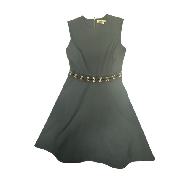 Like New Elizabeth and James Pin Me Fit and Flare Dress Navy Blue 00